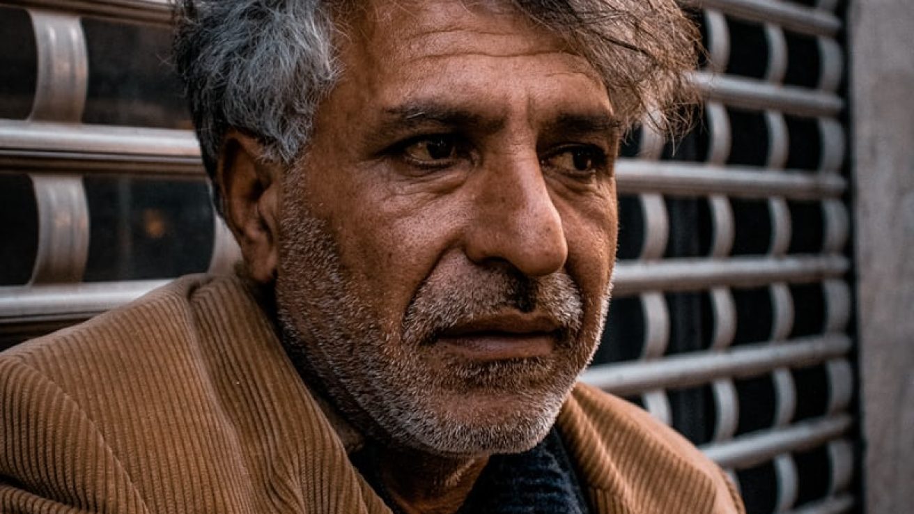 Old Brooding Middle Eastern Man