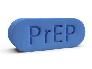 The PrEP is HIV prevention pill for medical concept 3d rendering.