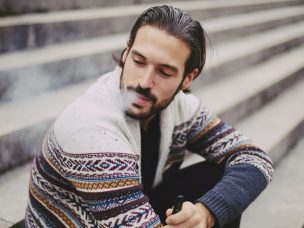 Young latino smoker